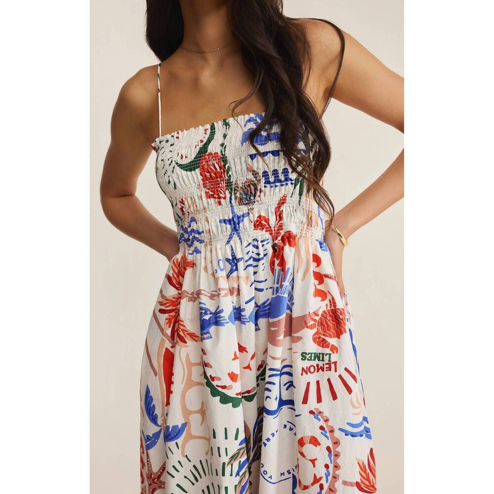 NEW Z SUPPLY cornelia getaway midi dress in multi - Picture 4 of 7
